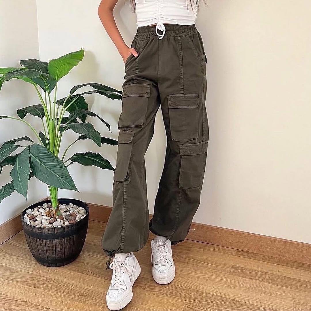 Olive Cargo jeans