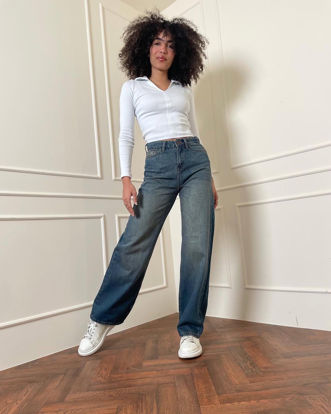 High-Rise, Wide-leg jeans