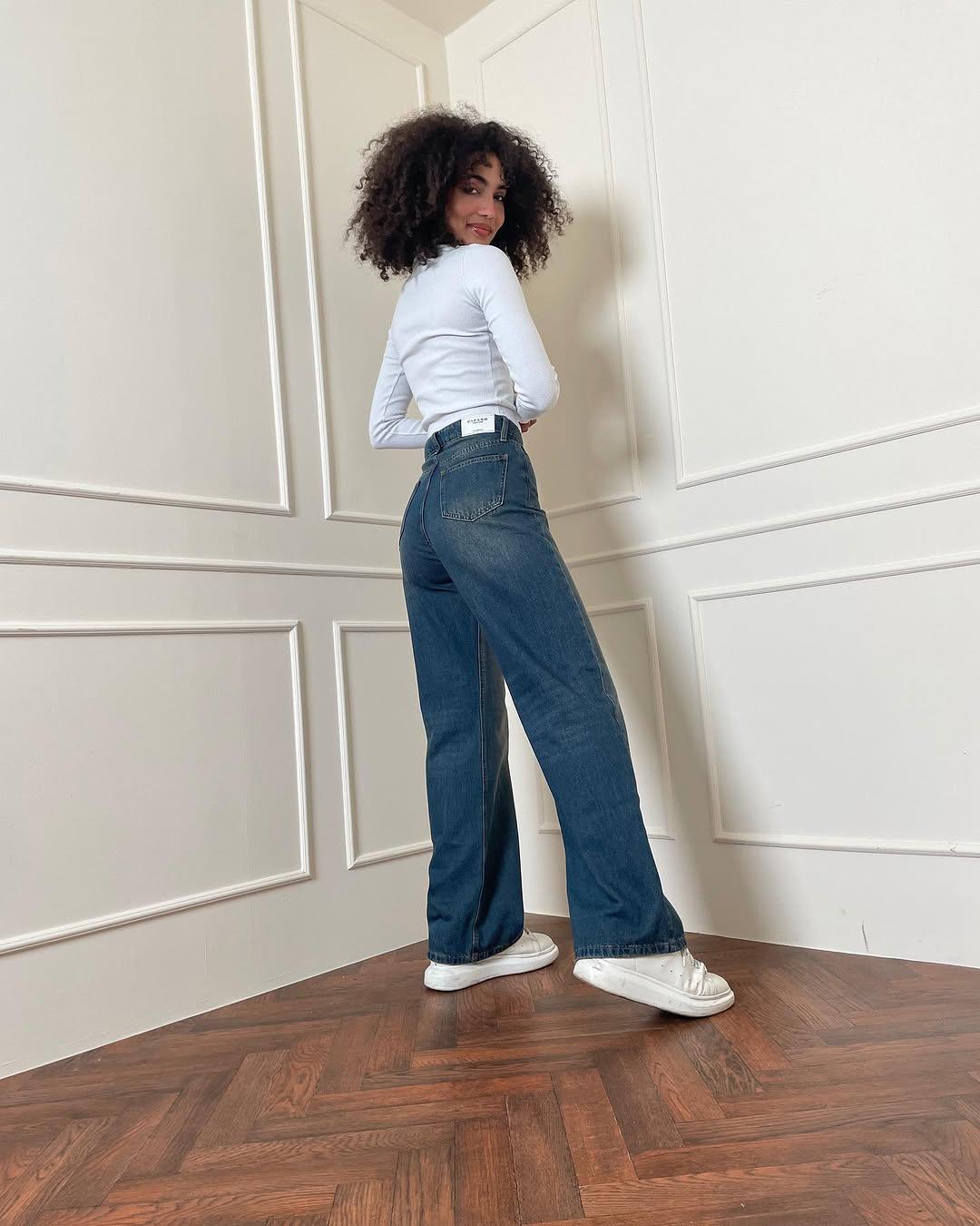 High-Rise, Wide-leg jeans